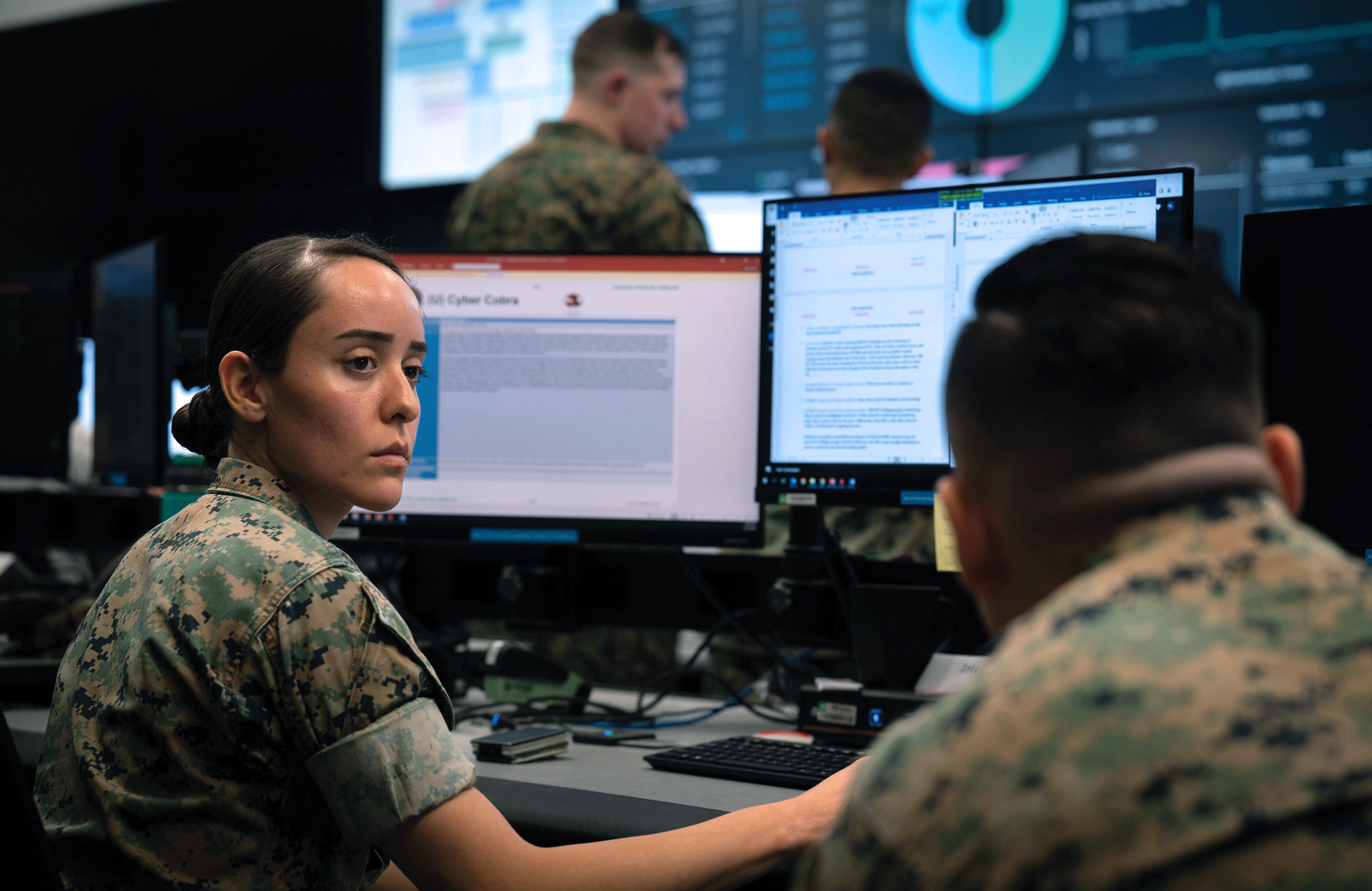 Marines and civilians with Marine Corps Cyberspace Warfare Group and Marine Corps Cyberspace Operations Battalion compete in Cyber Flag
23-2