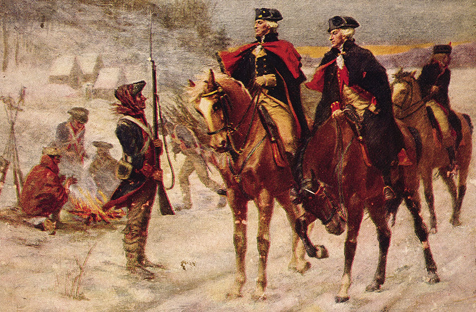 Washington and Lafayette at Valley Forge</span> (John Ward Dunsmore/Library of Congress)