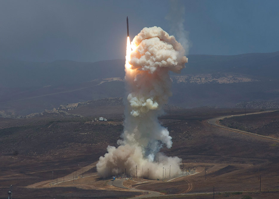 Missile Defense Agency’s Flight Test 06b Ground-Based Interceptor launches from Vandenberg Air Force Base, June 2014 (U.S. Air Force/Michael Peterson)