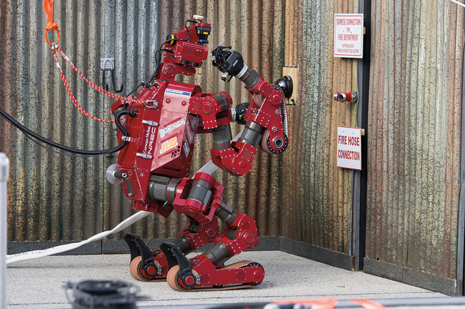 CHIMP, from Tartan Rescue Team, placed third in the DARPA Robotics Challenge Trials 2013 (DARPA)