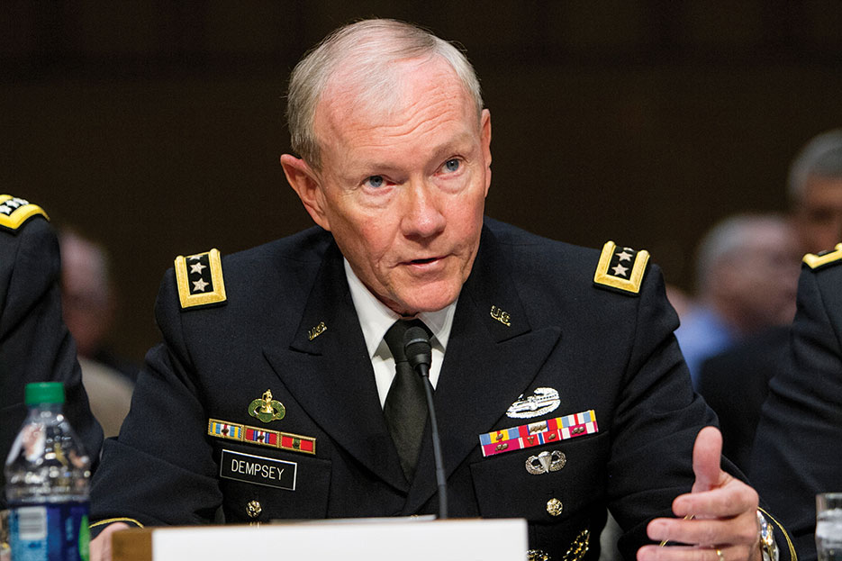 General Dempsey testifies on sexual assault in military before U.S. Senate Arms Services Committee, June 2013 (DOD/Sean K. Harp)