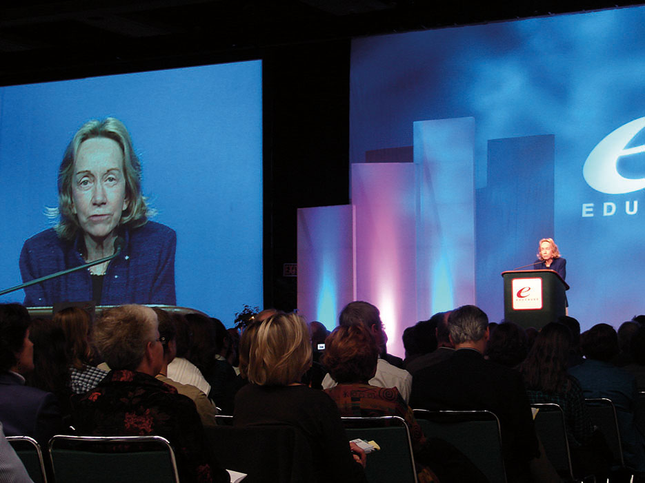 Historian and author Doris Kearns Goodwin speaks at a conference in Seattle, Washington, October 2006 (Quinn Dombrowski/Flickr)