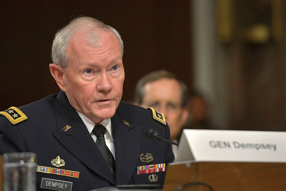 General Dempsey testifies on Iran nuclear deal before Senate Armed Services Committee, July 29, 2015 (DOD/Glenn Fawcett)