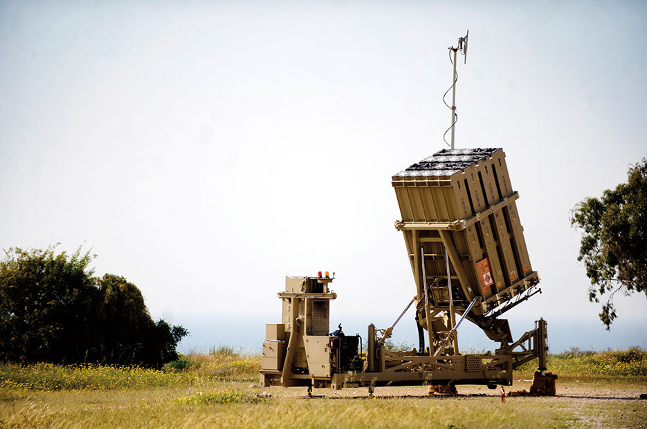 Iron Dome battery in Ashkelon, Israel, intercepted approximately 8 rockets and BM-21 “Grad” rockets launched from Gaza, April 10, 2011 (Courtesy Israel Defense Forces)