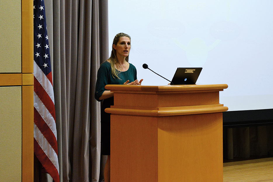 Co-founder and CEO of Seed Global Health speaks on “Improving Developing Country Health Systems Through the Spirit of Volunteerism,” part of Secretary’s Office of Global Health Diplomacy Speaker Series, at State Department, April 22, 2014 (State Department)