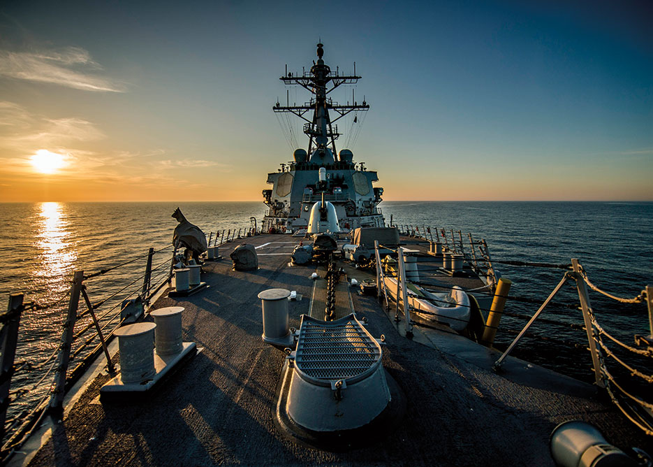USS Donald Cook transits Black Sea as part of President Obama’s European phased adaptive approach to ballistic missile defense in Europe, April 2014 (U.S. Navy/Edward Guttierrez III)