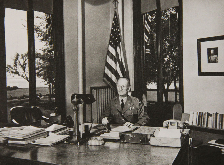 Lesley J. McNair in his office at the Army War College (NDU Special Collections)