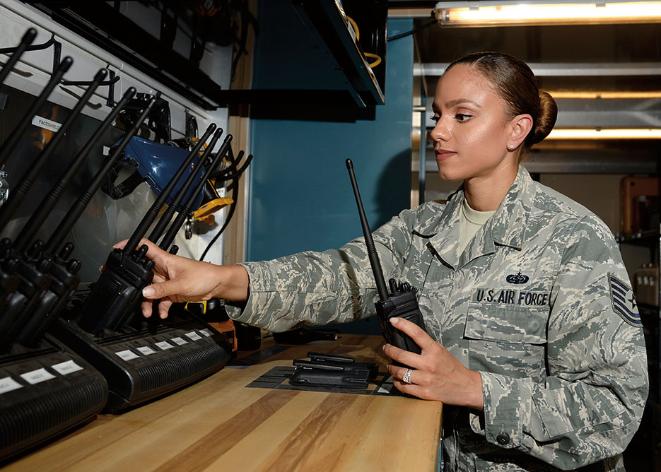 One of 12 Outstanding Airmen of 2015, Sharry Barnshaw, 436th Communications Squadron client systems section chief, focuses on personal improvement to become a better leader, supervisor, mentor, peer, and follower, ultimately shaping herself into a better person (U.S. Air Force)