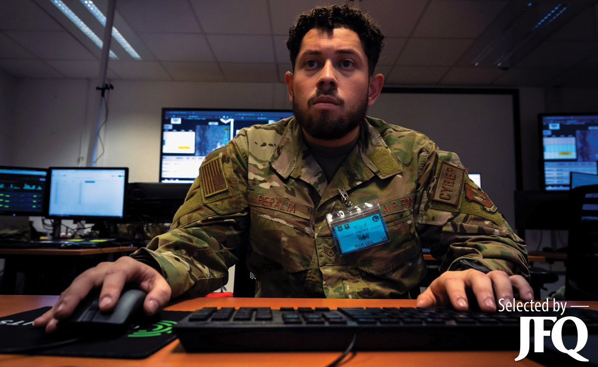 Air Force Staff Sergeant identifies indicator of network compromise during exercise Tacet Venari