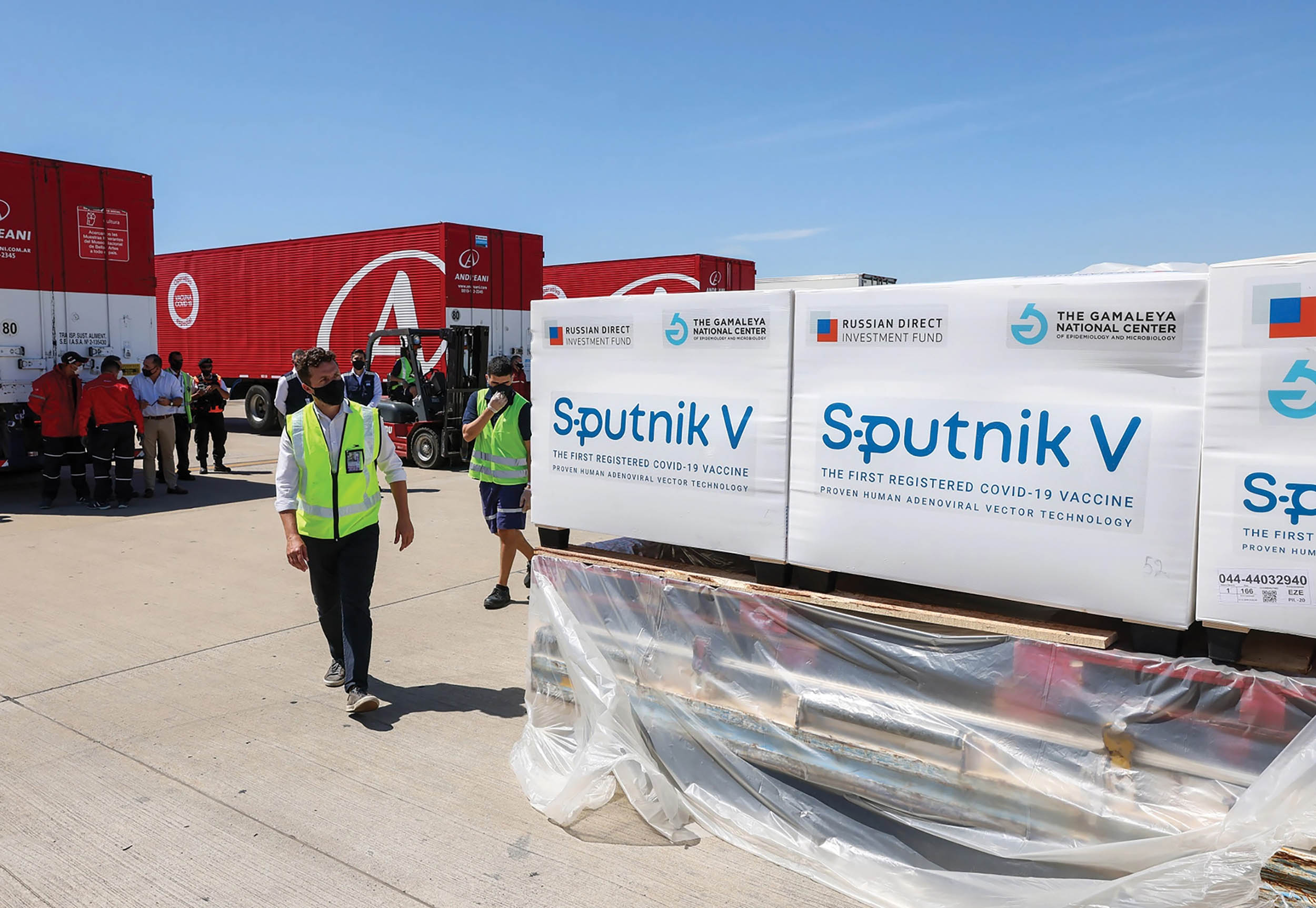 Arrival of first batch of Sputnik V vaccines to Argentina