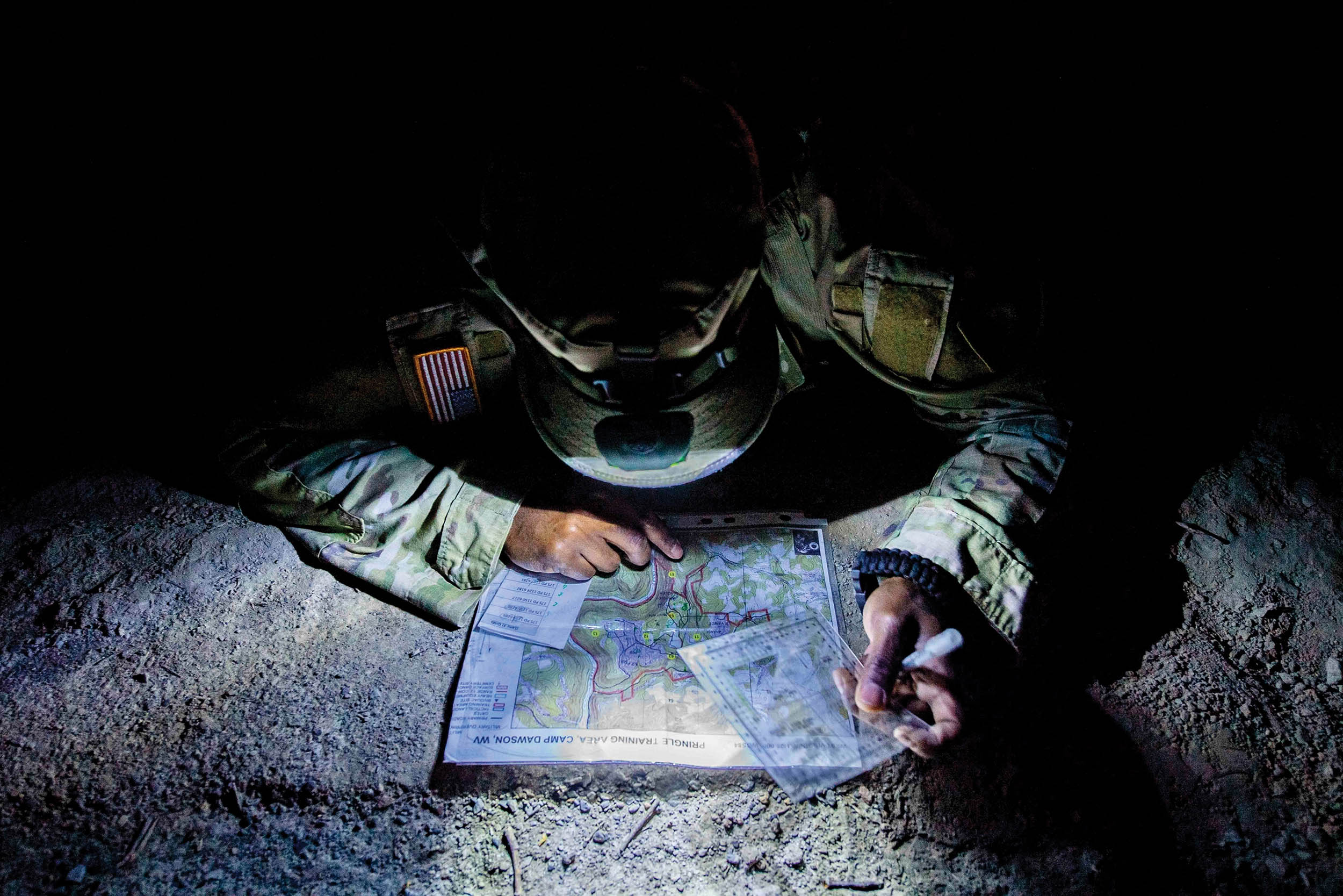 Members of West Virginia National Guard and District of Columbia National Guard compete in the WV/DC 2023 Best Warrior Competition, April 21–23, 2023, at Camp Dawson, West Virginia (U.S. Army National Guard/Edwin L. Wriston)