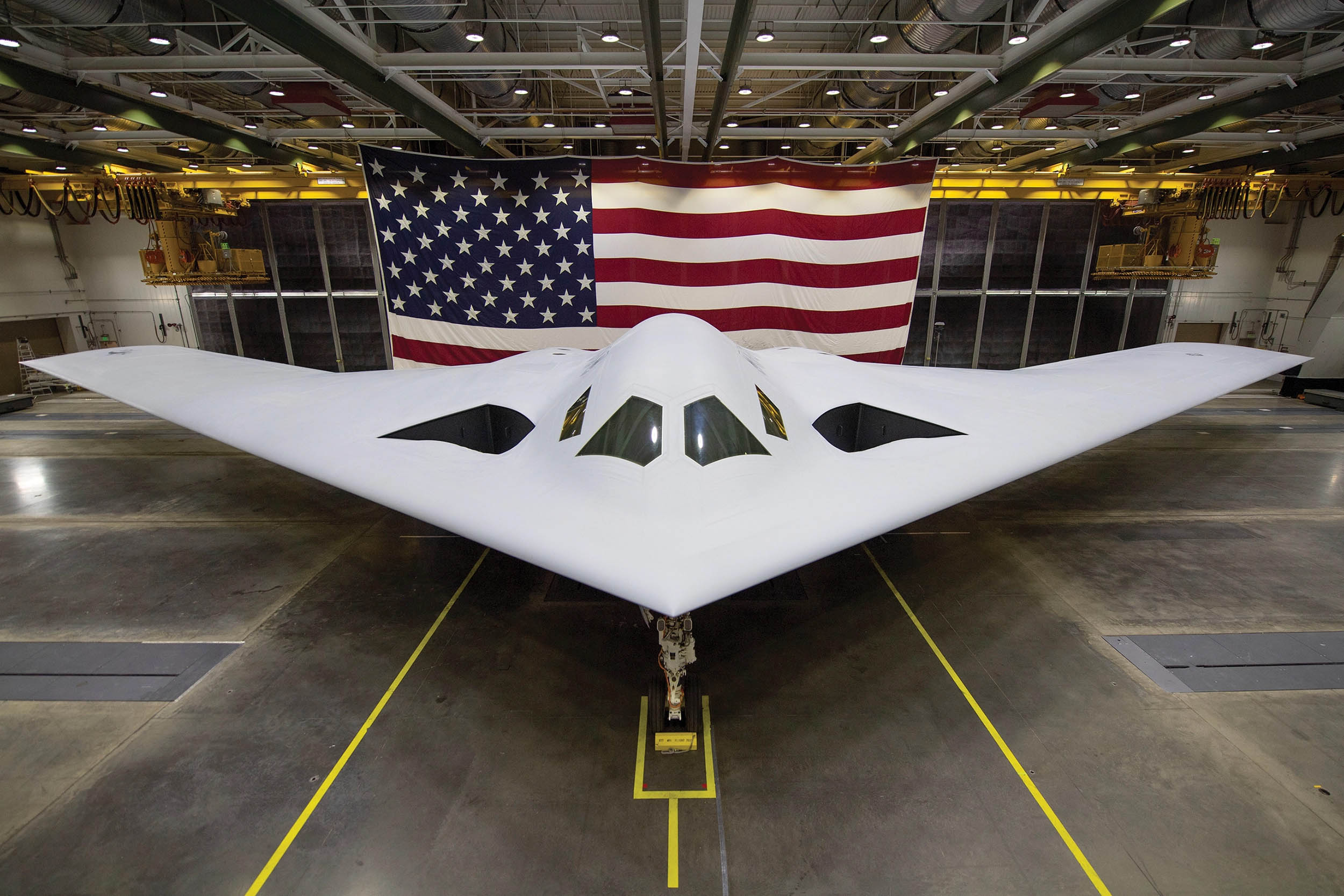 B-21 Raider is unveiled at public ceremony, December 2, 2022, in Palmdale, California (U.S. Air Force)