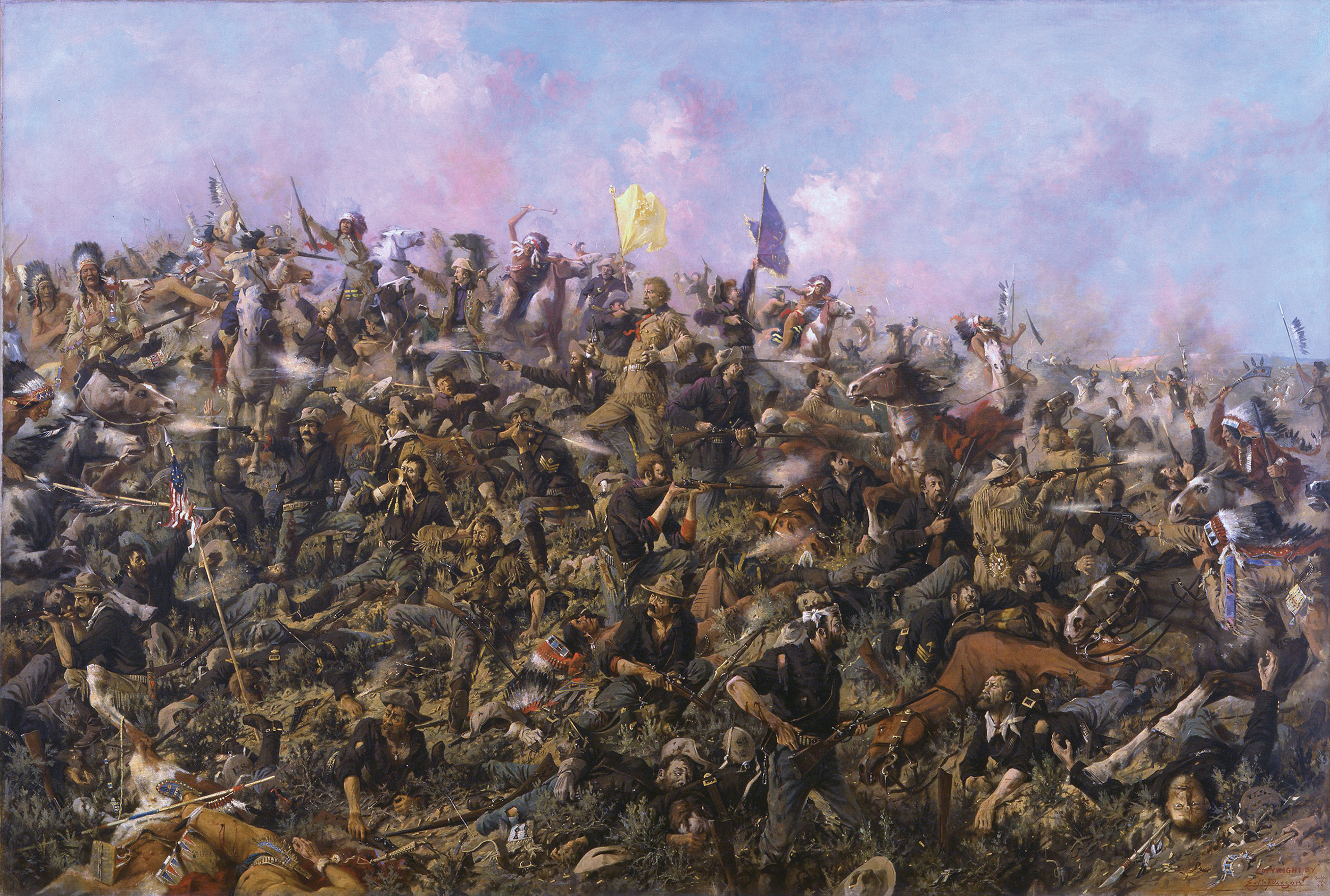 Custer’s Last Stand, by Edgar Samuel Paxson, oil on canvas, 1899 (Courtesy Whitney Gallery of Western Art)