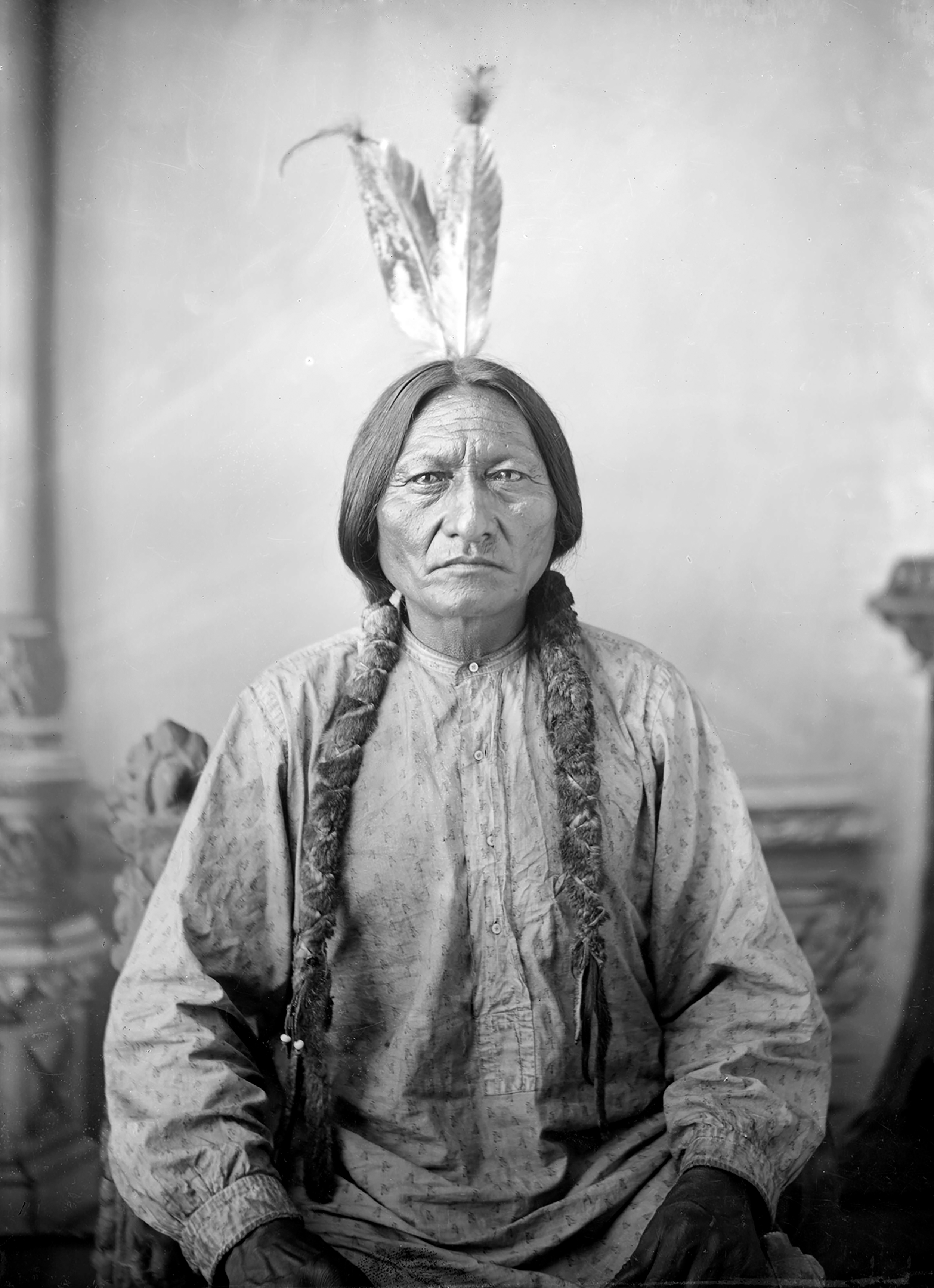 Sitting Bull, cabinet card, Bismarck, Dakota Territory, circa 1883 (David F. Barry)