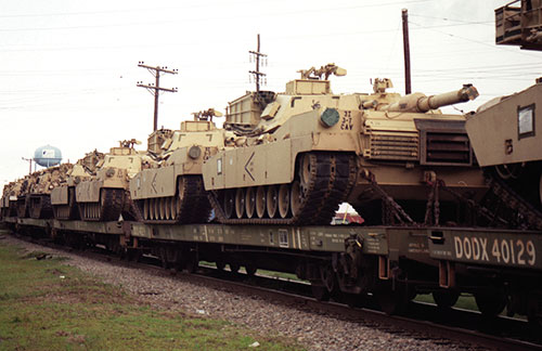M1 Abrams battle tanks (DAC/Don Teft)