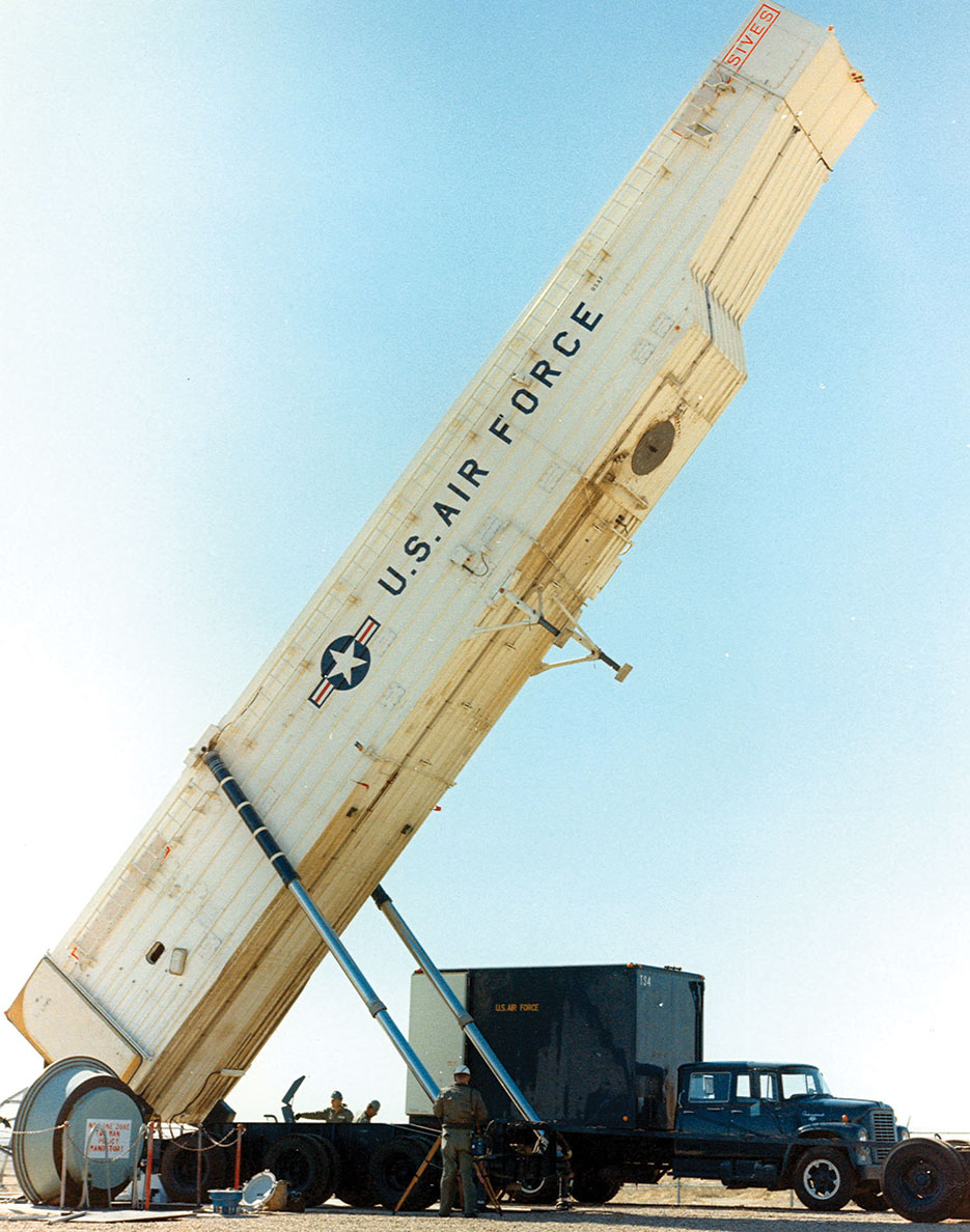 Oscar-01 launch control facility missile trailer at Whiteman Air Force Base, MO (U.S. Air Force)